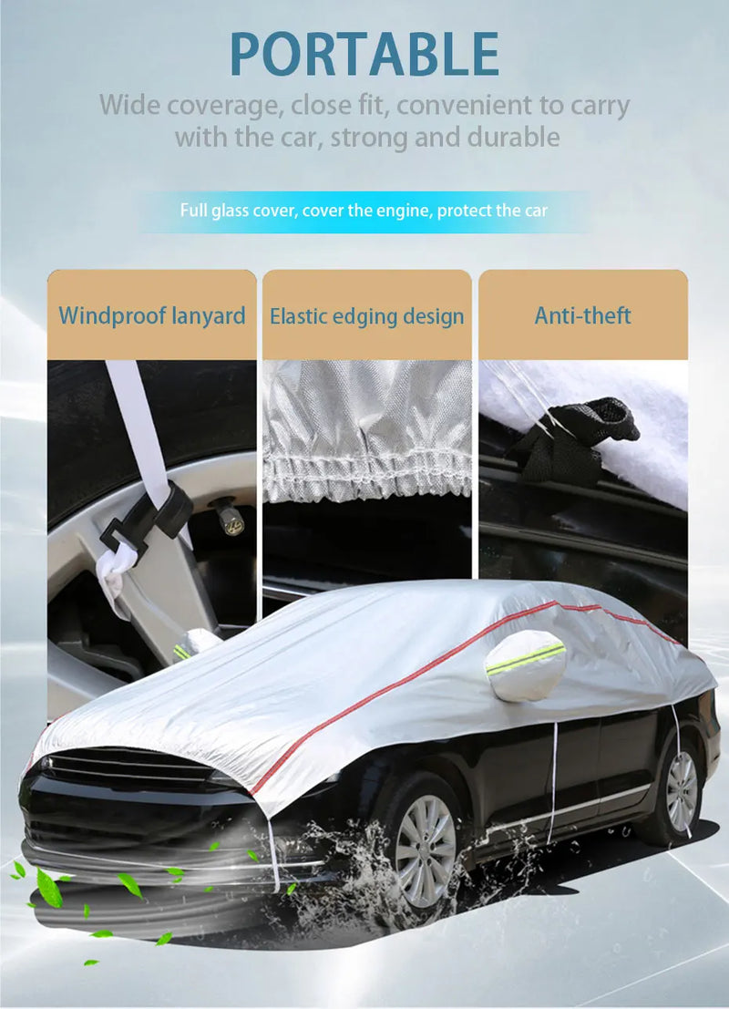 Universal Car Half Waterproof Outdoor Cover