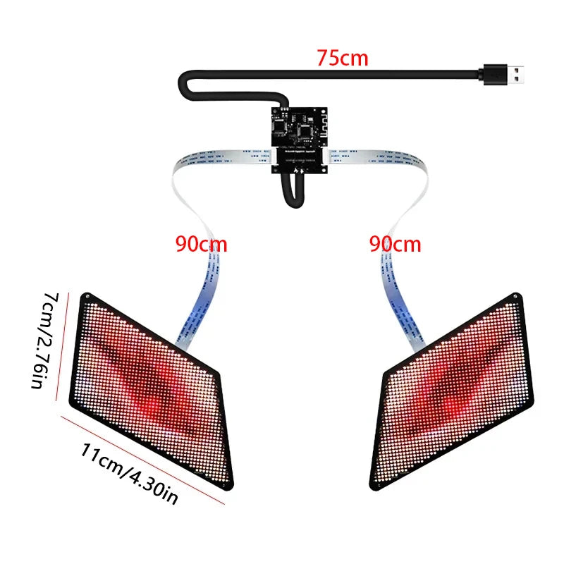 12V Blinking Eyes LED Display Panel