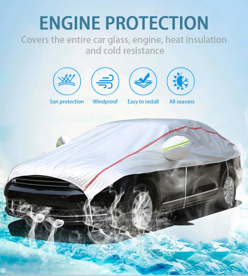 Universal Car Half Waterproof Outdoor Cover